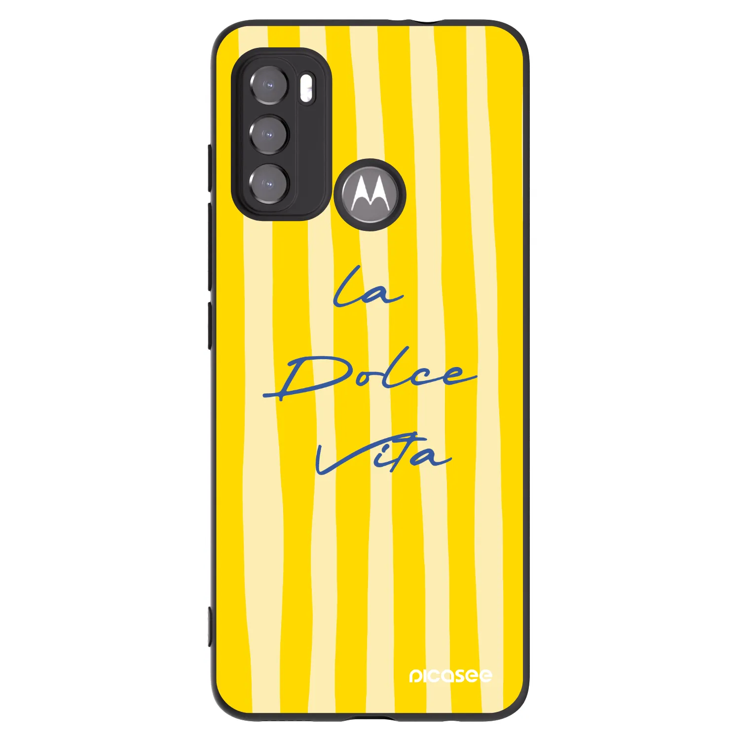 Picasee fekete szilikon tok az alábbi mobiltelefonokra Motorola Moto G60 - Ladolcevita