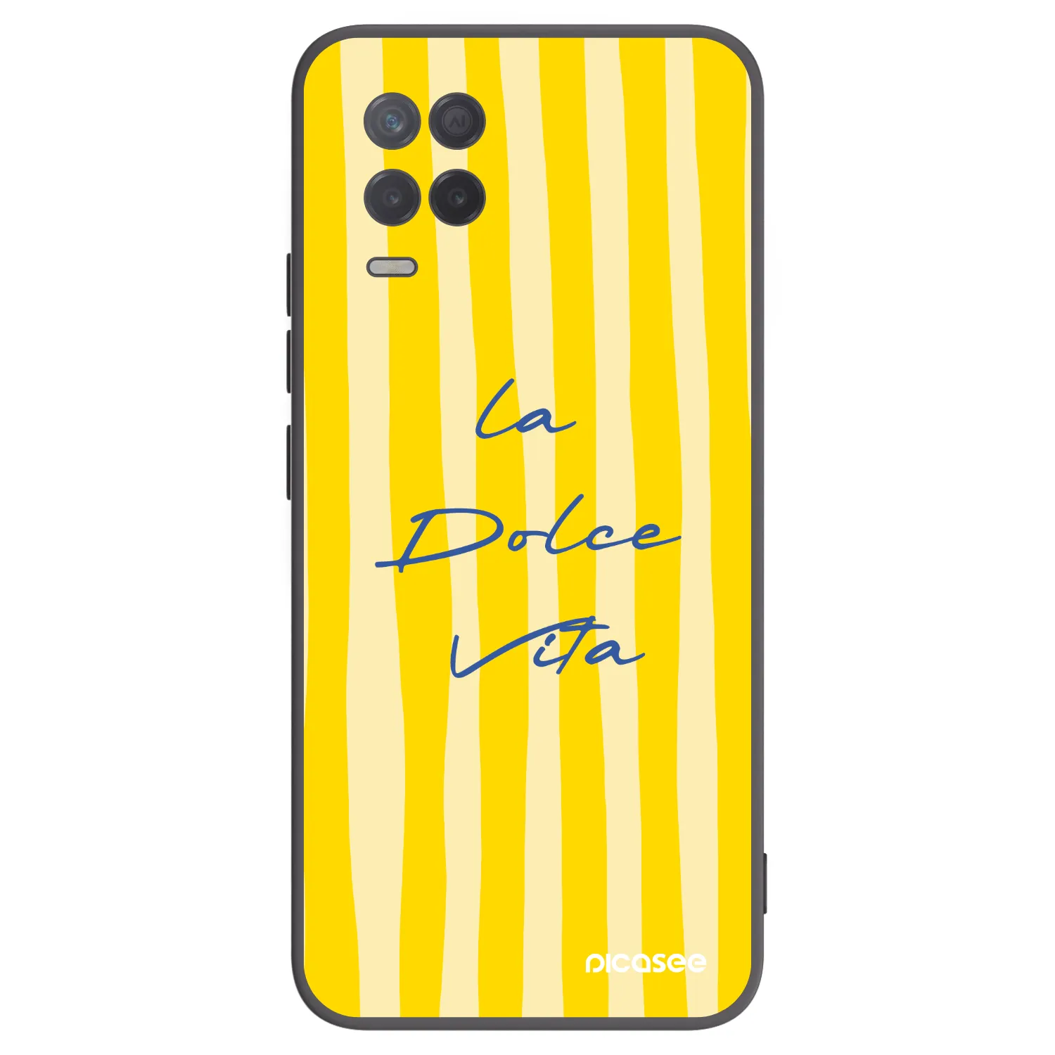Picasee fekete szilikon tok az alábbi mobiltelefonokra Realme 8 5G - Ladolcevita