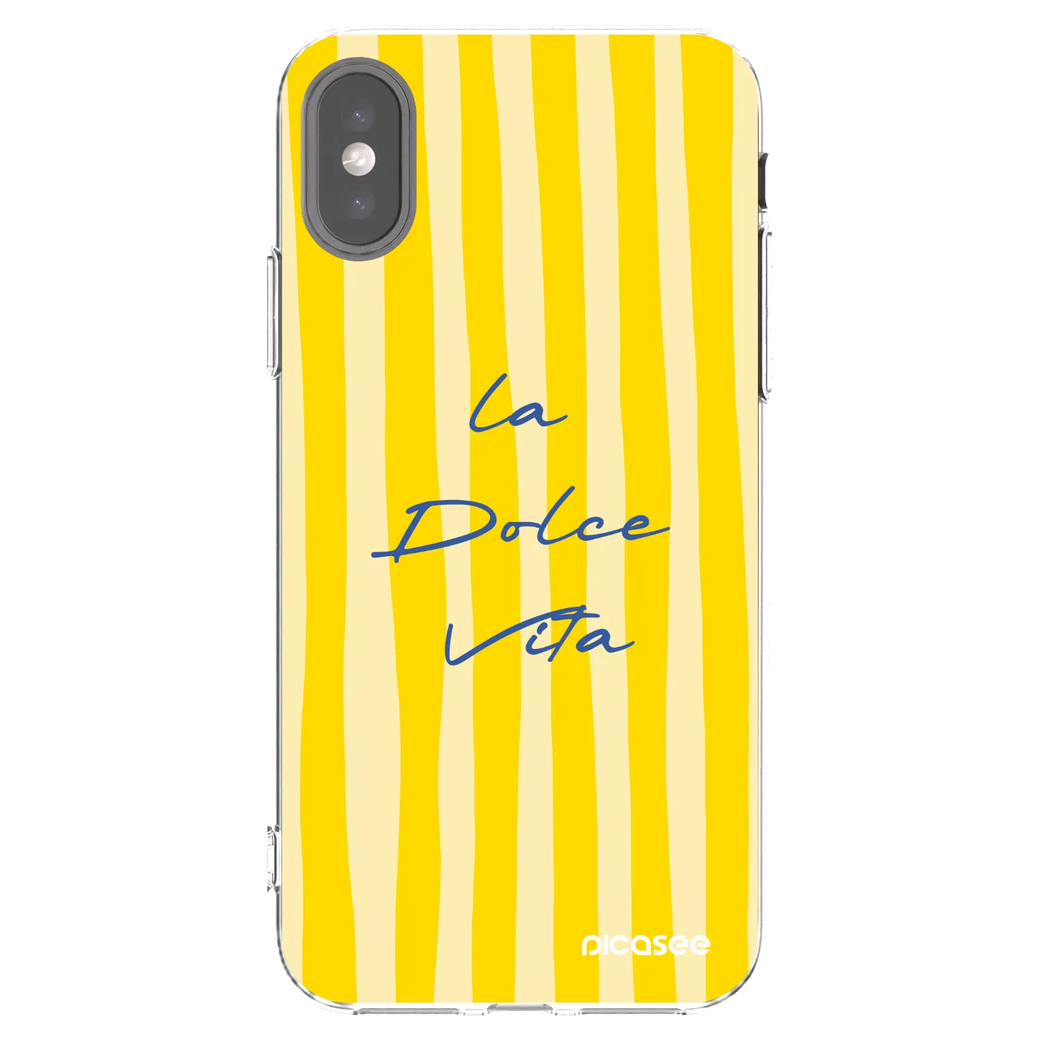 Picasee átlátszó szilikon tok az alábbi mobiltelefonokra Apple iPhone X/XS - Ladolcevita