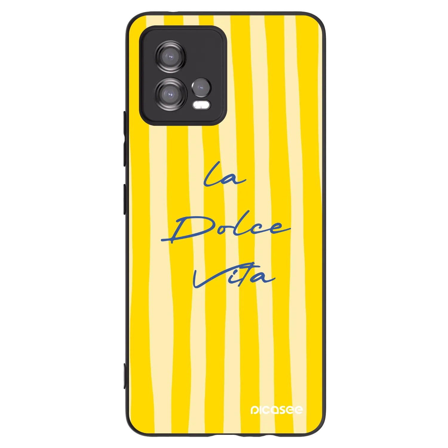Picasee fekete szilikon tok az alábbi mobiltelefonokra Motorola Moto G72 - Ladolcevita