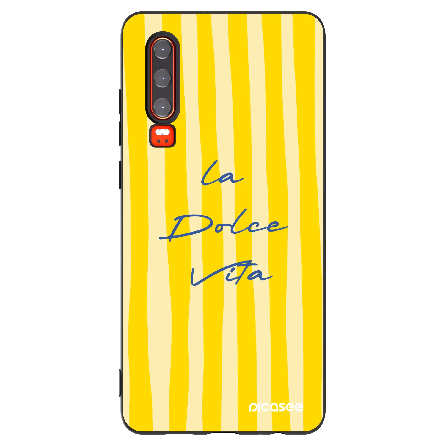 Picasee fekete szilikon tok az alábbi mobiltelefonokra Huawei P30 - Ladolcevita