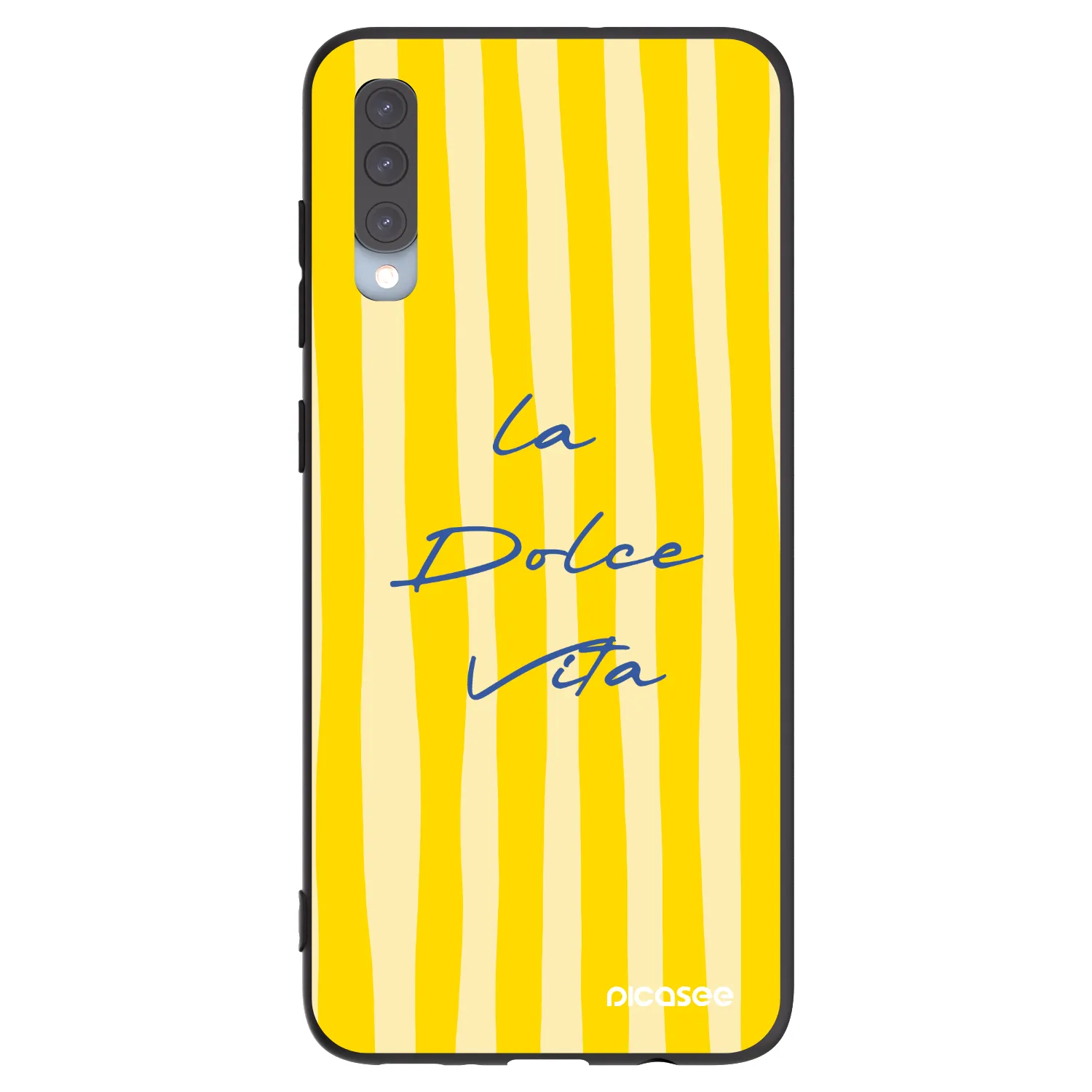 Picasee fekete szilikon tok az alábbi mobiltelefonokra Samsung Galaxy A70 A705F - Ladolcevita