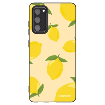 Picasee fekete szilikon tok az alábbi mobiltelefonokra Samsung Galaxy S20 FE - Limoncella