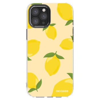Picasee átlátszó szilikon tok az alábbi mobiltelefonokra Apple iPhone 12 Pro Max - Limoncella