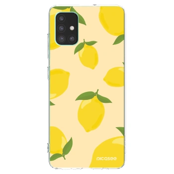 Picasee átlátszó szilikon tok az alábbi mobiltelefonokra Samsung Galaxy M51 M515F - Limoncella