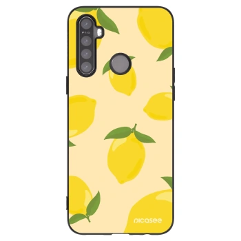 Picasee fekete szilikon tok az alábbi mobiltelefonokra Realme 6i - Limoncella