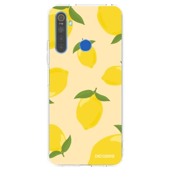 Picasee átlátszó szilikon tok az alábbi mobiltelefonokra Realme 5 - Limoncella