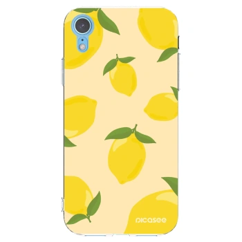 Picasee átlátszó szilikon tok az alábbi mobiltelefonokra Apple iPhone XR - Limoncella