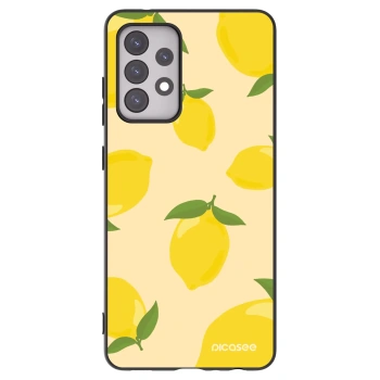 Picasee fekete szilikon tok az alábbi mobiltelefonokra Samsung Galaxy A52s 5G A528B - Limoncella