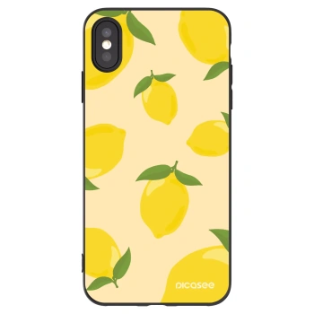 Picasee fekete szilikon tok az alábbi mobiltelefonokra Apple iPhone XS Max - Limoncella