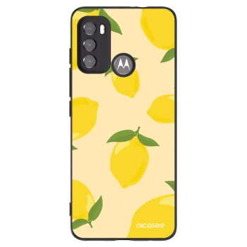 Picasee fekete szilikon tok az alábbi mobiltelefonokra Motorola Moto G60 - Limoncella