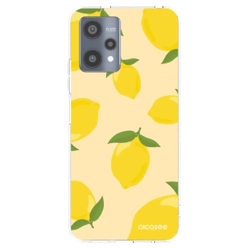 Picasee átlátszó szilikon tok az alábbi mobiltelefonokra Realme 9 Pro 5G - Limoncella