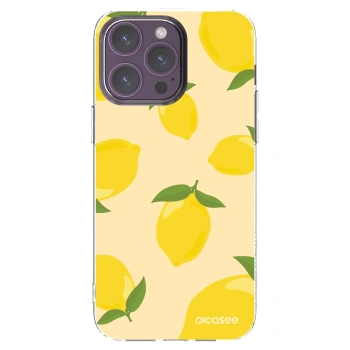 Picasee átlátszó szilikon tok az alábbi mobiltelefonokra Apple iPhone 14 Pro Max - Limoncella