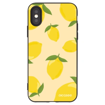 Picasee fekete szilikon tok az alábbi mobiltelefonokra Apple iPhone X/XS - Limoncella