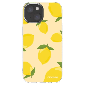 Picasee átlátszó szilikon tok az alábbi mobiltelefonokra Apple iPhone 15 - Limoncella