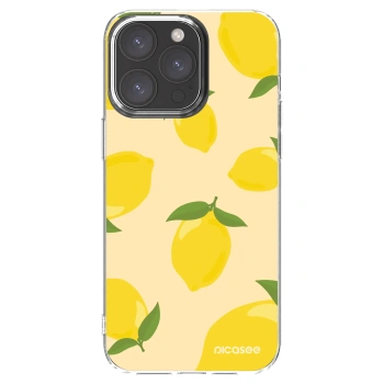 Picasee átlátszó szilikon tok az alábbi mobiltelefonokra Apple iPhone 15 Pro Max - Limoncella