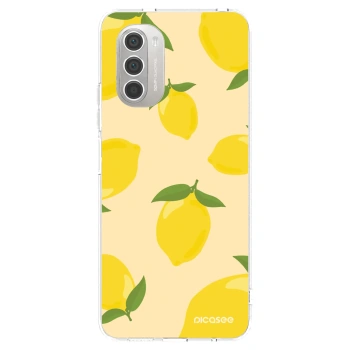 Picasee átlátszó szilikon tok az alábbi mobiltelefonokra Motorola Moto G51 - Limoncella