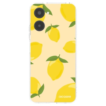Picasee átlátszó szilikon tok az alábbi mobiltelefonokra Realme 10 4G - Limoncella