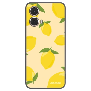 Picasee fekete szilikon tok az alábbi mobiltelefonokra Motorola Moto G85 - Limoncella