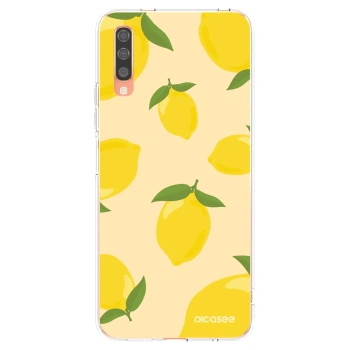 Picasee átlátszó szilikon tok az alábbi mobiltelefonokra Samsung Galaxy A70 A705F - Limoncella