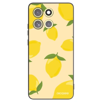 Picasee fekete szilikon tok az alábbi mobiltelefonokra Motorola Moto G86 5G - Limoncella