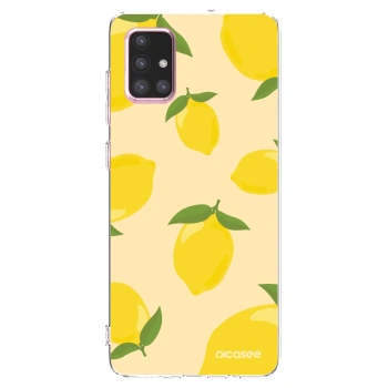 Picasee átlátszó szilikon tok az alábbi mobiltelefonokra Samsung Galaxy A71 A715F - Limoncella
