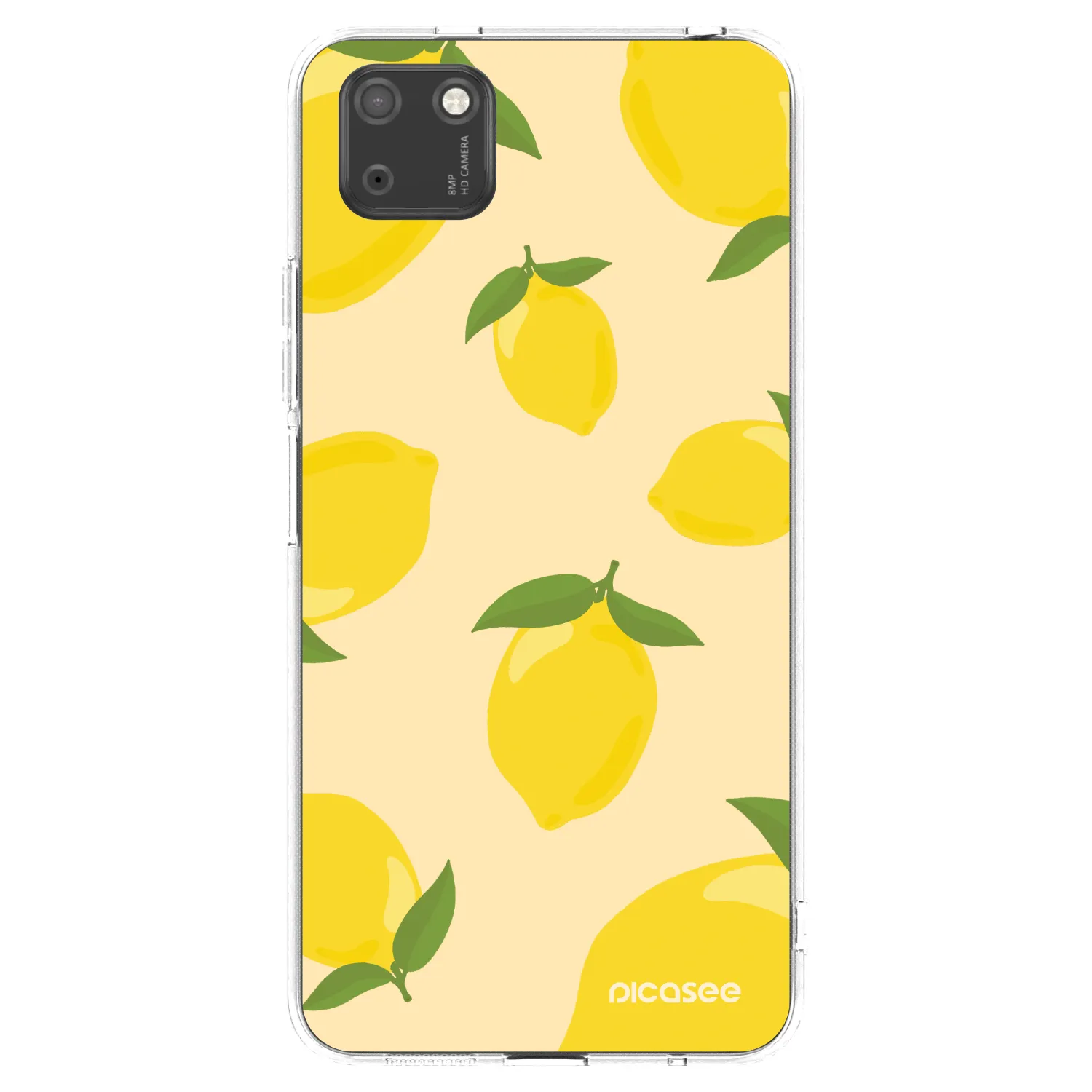 Picasee átlátszó szilikon tok az alábbi mobiltelefonokra Huawei Y5P - Limoncella