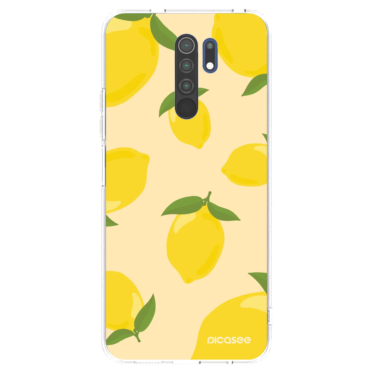 Picasee átlátszó szilikon tok az alábbi mobiltelefonokra Xiaomi Redmi 9 - Limoncella