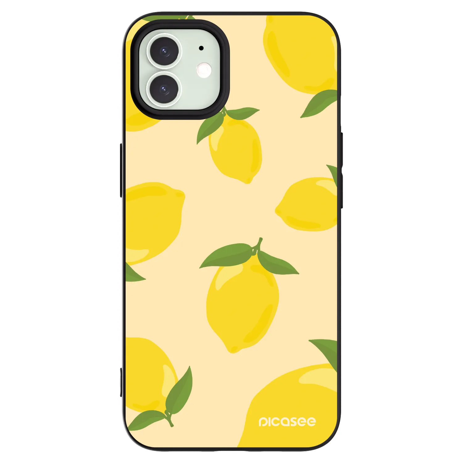Picasee fekete szilikon tok az alábbi mobiltelefonokra Apple iPhone 12 - Limoncella