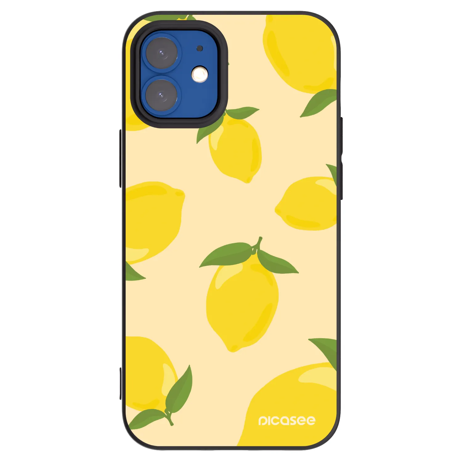 Picasee fekete szilikon tok az alábbi mobiltelefonokra Apple iPhone 12 mini - Limoncella