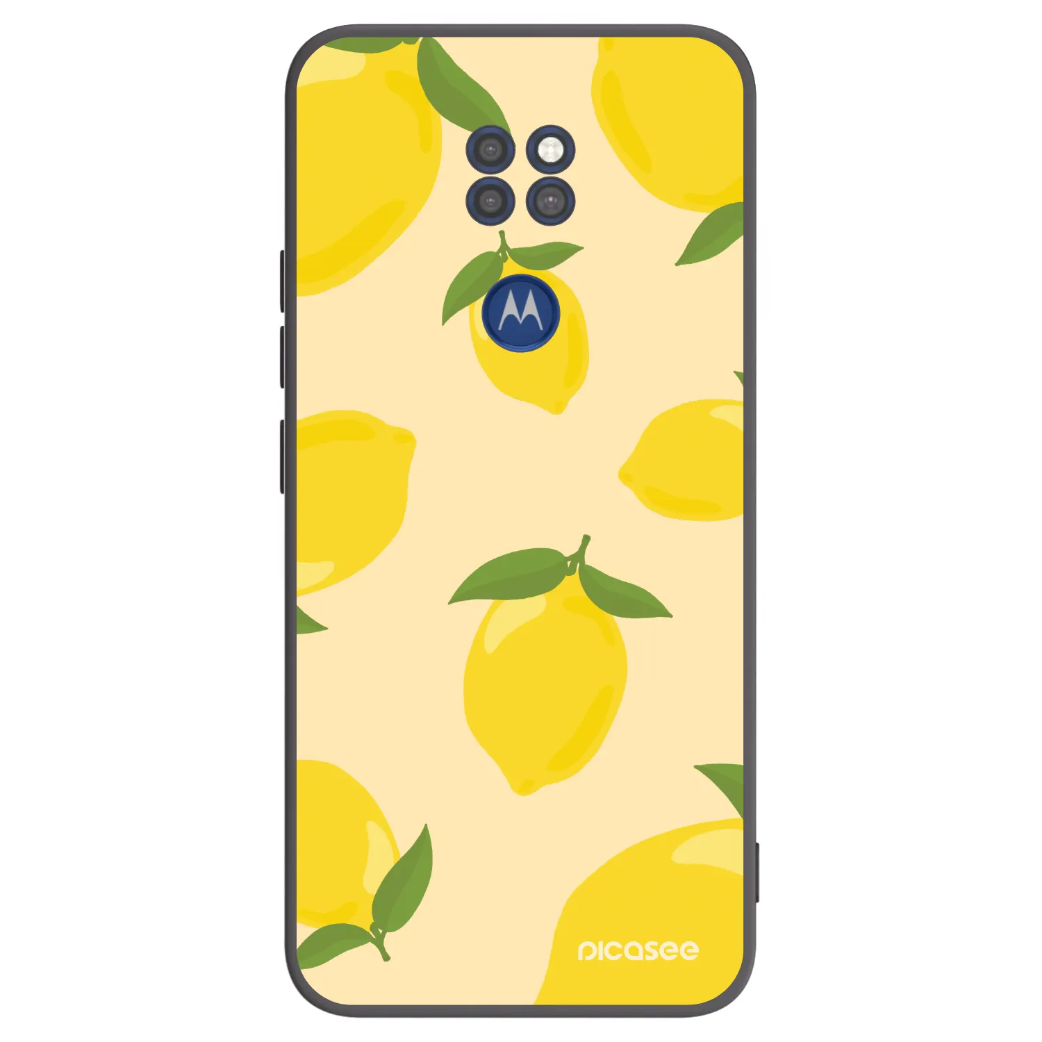 Picasee fekete szilikon tok az alábbi mobiltelefonokra Motorola Moto G9 Play - Limoncella