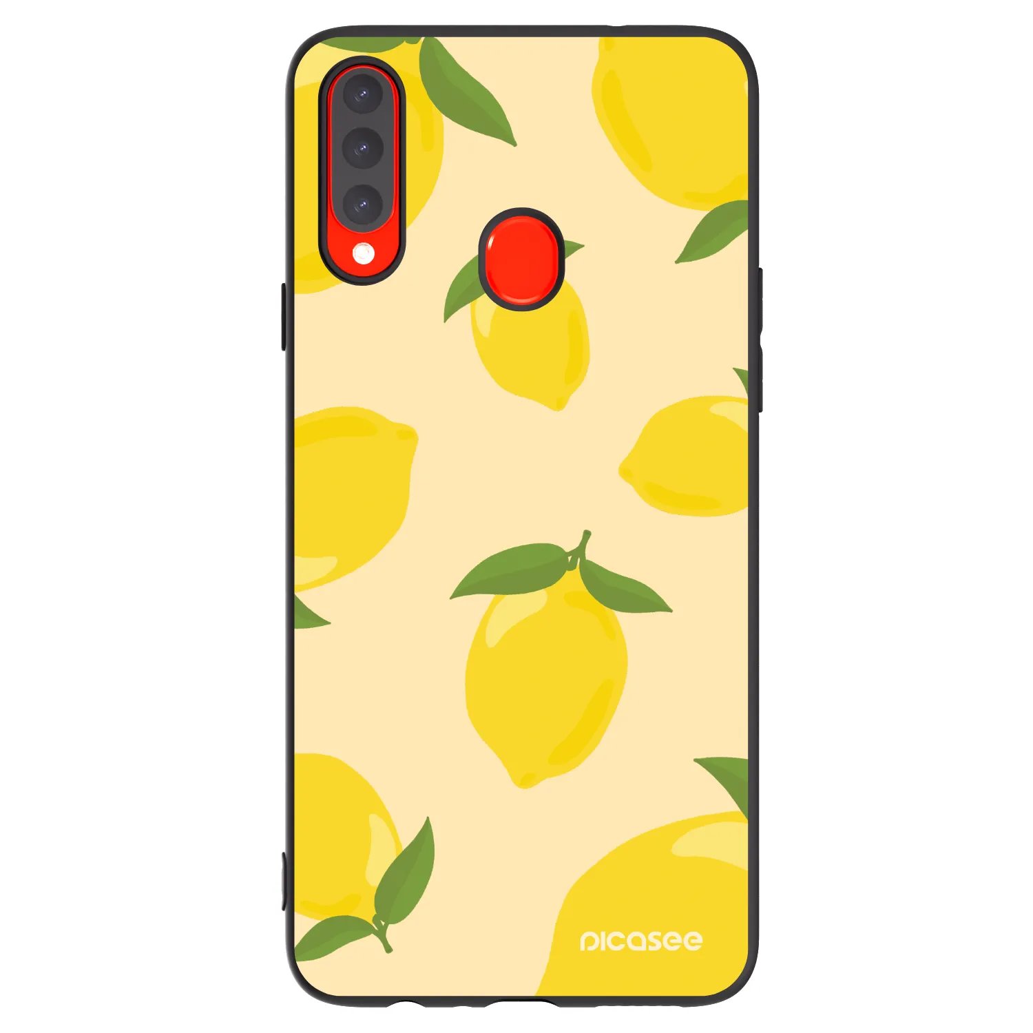Picasee fekete szilikon tok az alábbi mobiltelefonokra Samsung Galaxy A20s - Limoncella