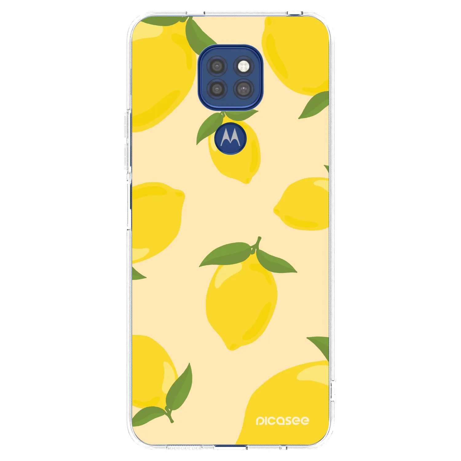 Picasee átlátszó szilikon tok az alábbi mobiltelefonokra Motorola Moto G9 Play - Limoncella