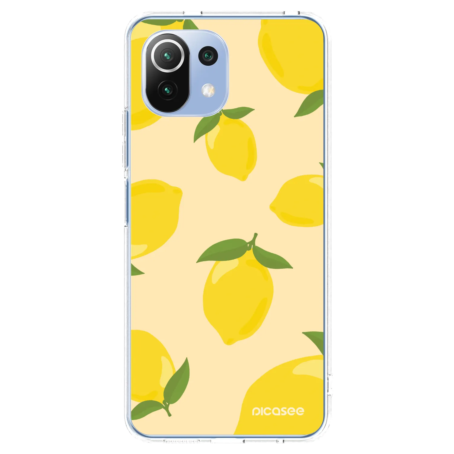 Picasee átlátszó szilikon tok az alábbi mobiltelefonokra Xiaomi Mi 11 Lite - Limoncella