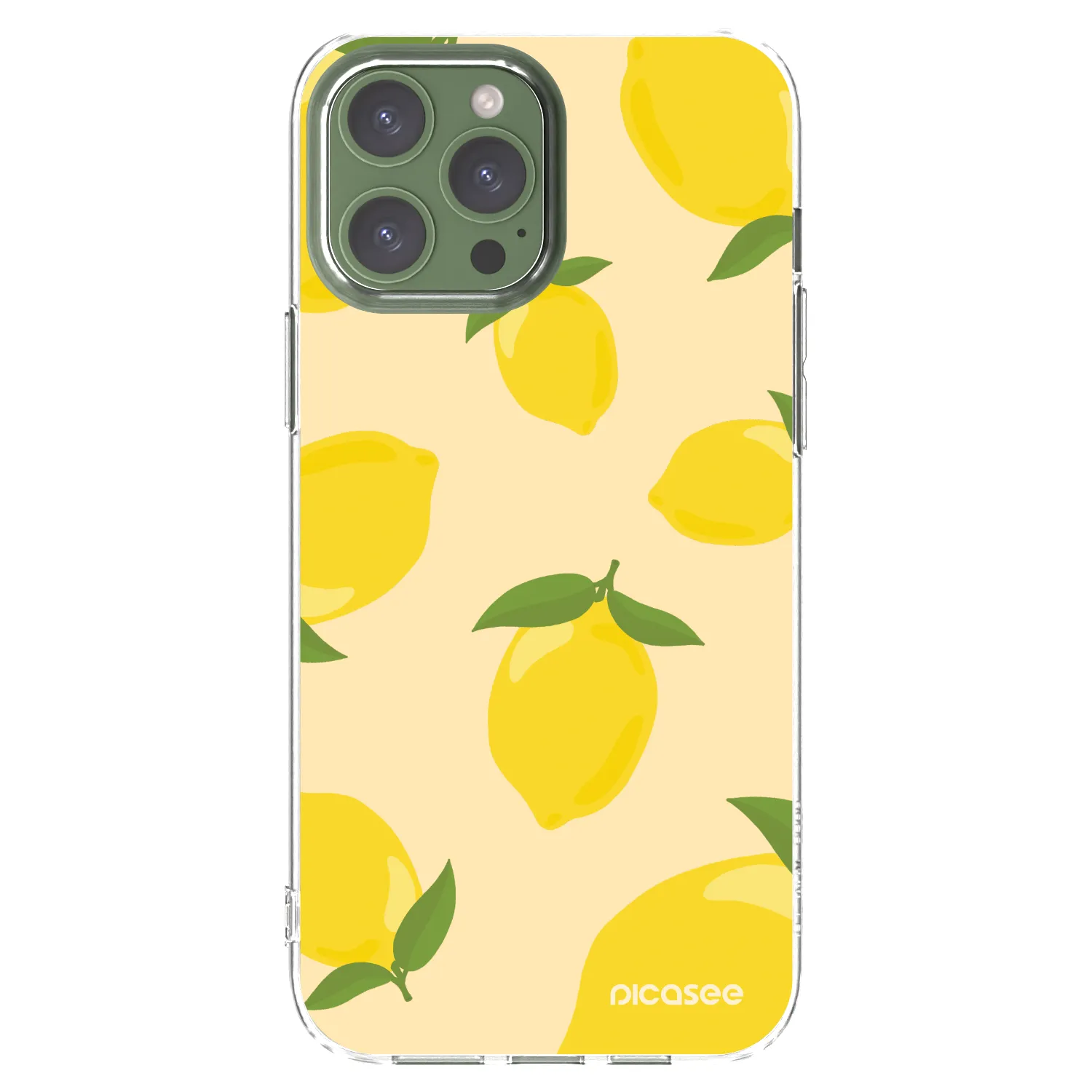 Picasee átlátszó szilikon tok az alábbi mobiltelefonokra Apple iPhone 13 Pro Max - Limoncella