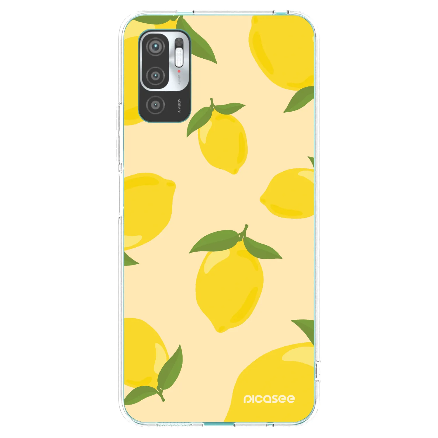 Picasee átlátszó szilikon tok az alábbi mobiltelefonokra Xiaomi Redmi Note 10 5G - Limoncella