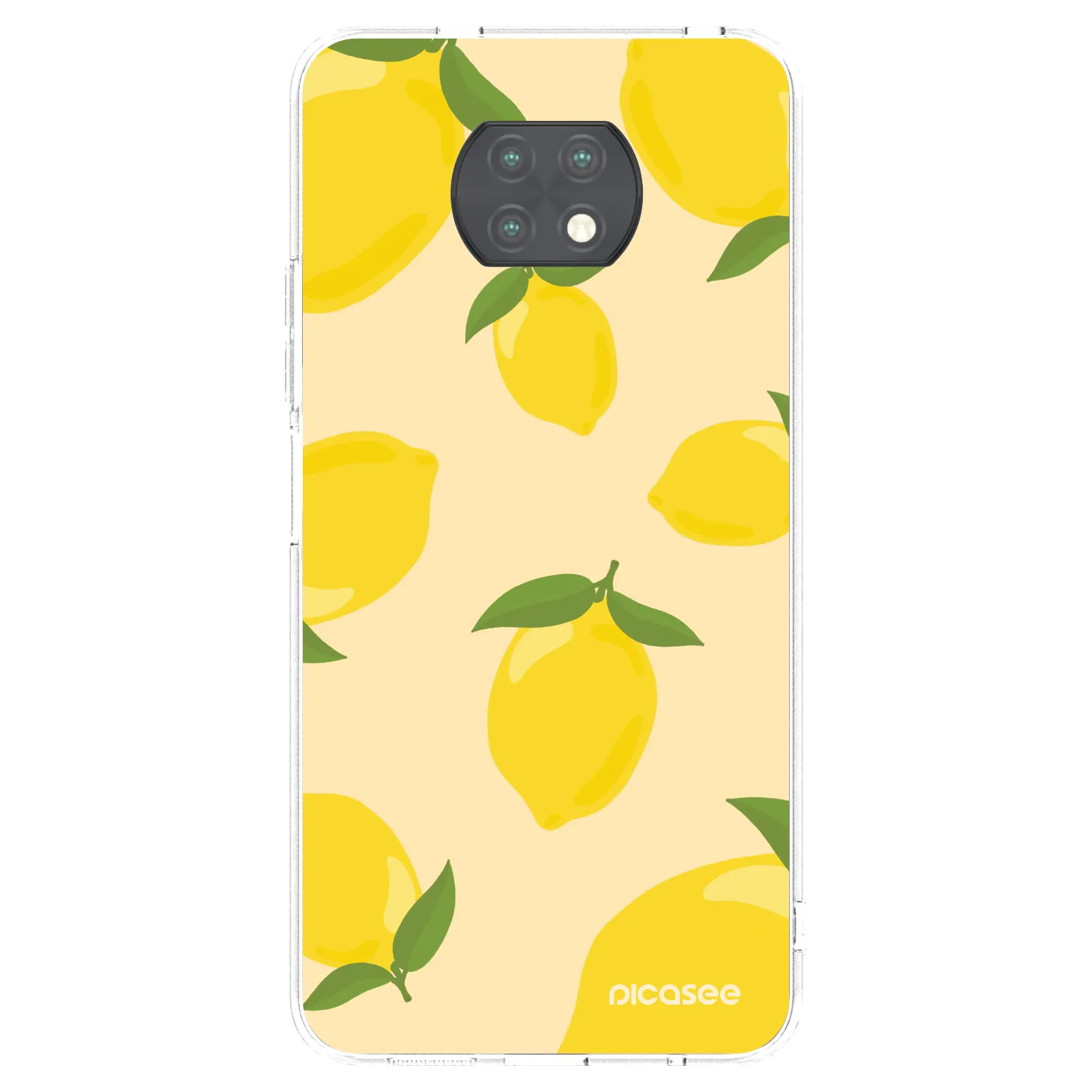 Picasee átlátszó szilikon tok az alábbi mobiltelefonokra Xiaomi Redmi Note 9T - Limoncella