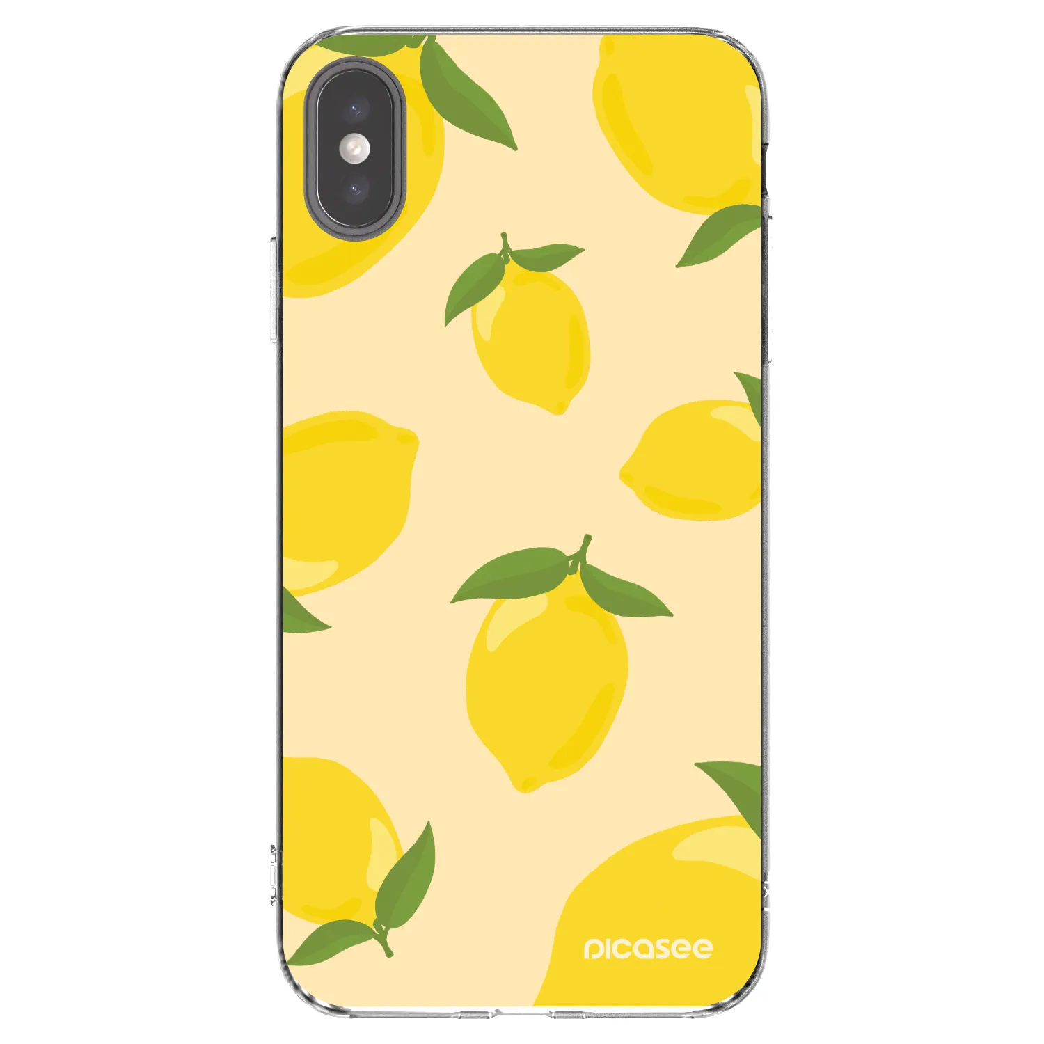 Picasee átlátszó szilikon tok az alábbi mobiltelefonokra Apple iPhone XS Max - Limoncella