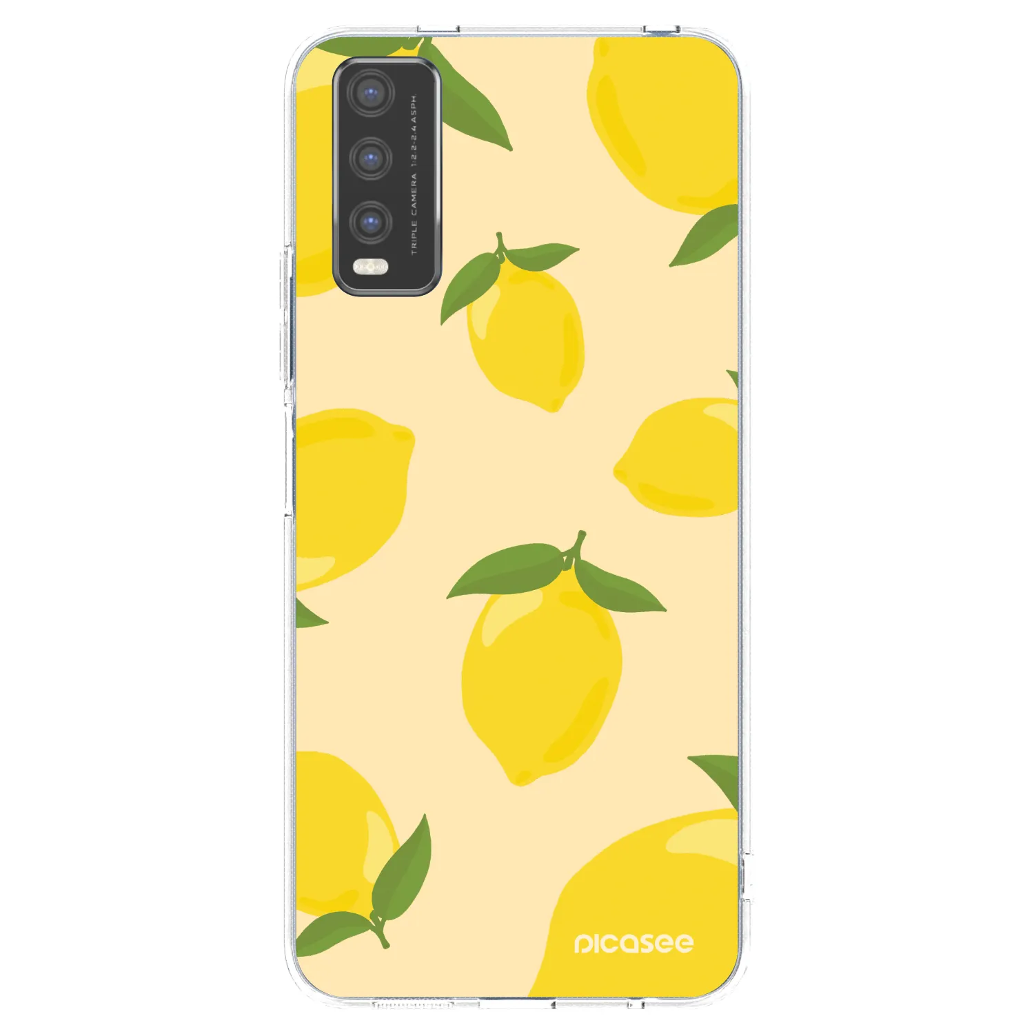 Picasee átlátszó szilikon tok az alábbi mobiltelefonokra Vivo Y20s - Limoncella