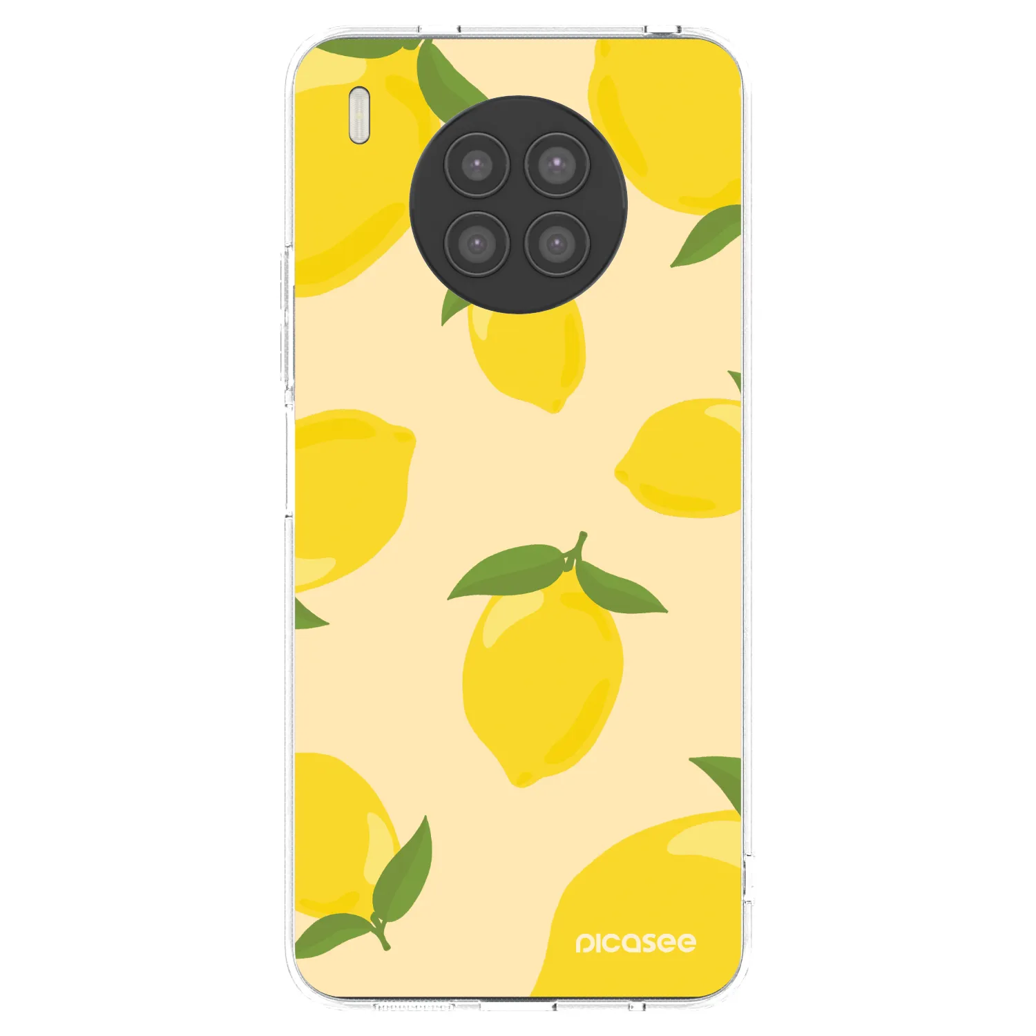 Picasee átlátszó szilikon tok az alábbi mobiltelefonokra Huawei Nova 8i - Limoncella