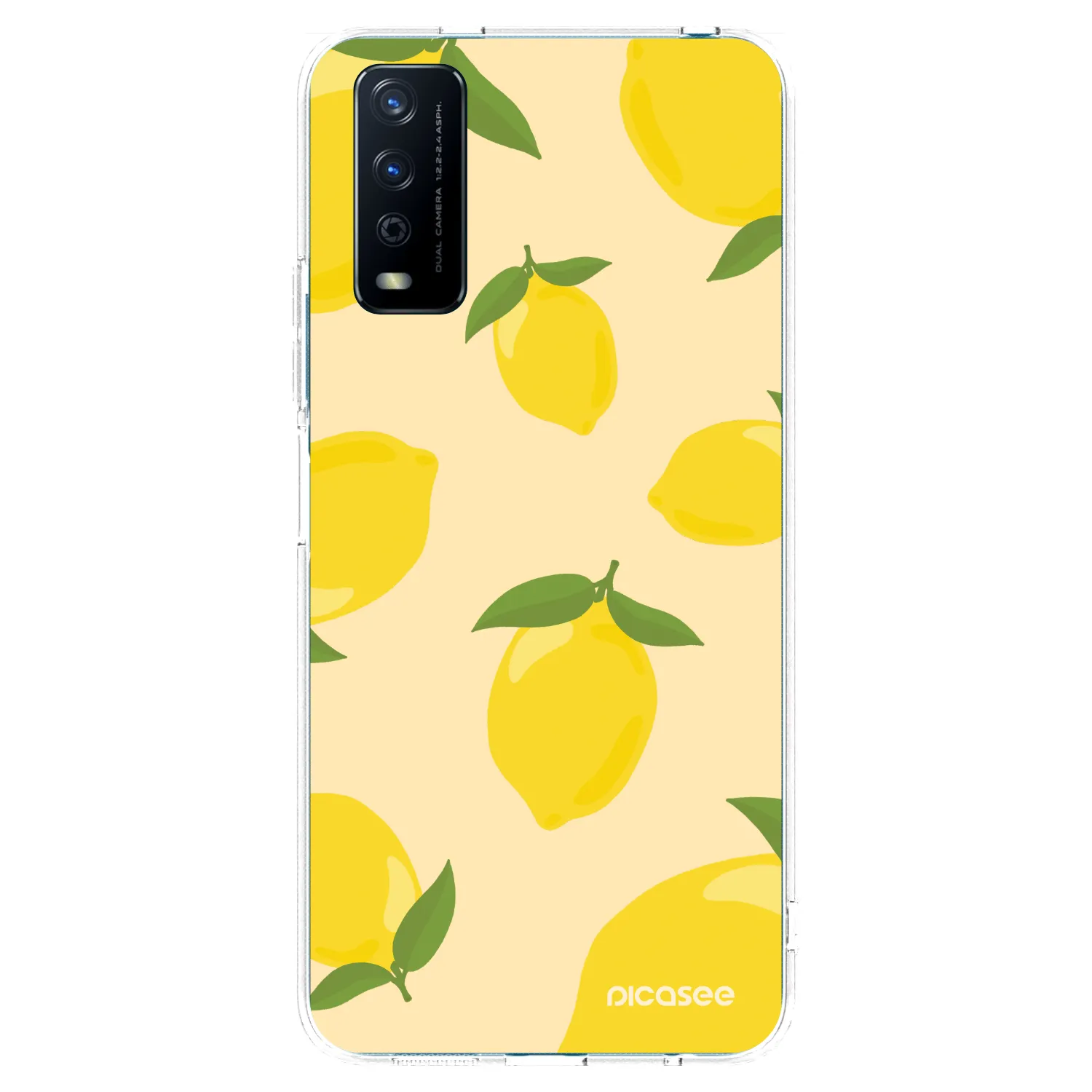 Picasee átlátszó szilikon tok az alábbi mobiltelefonokra Vivo Y11s - Limoncella