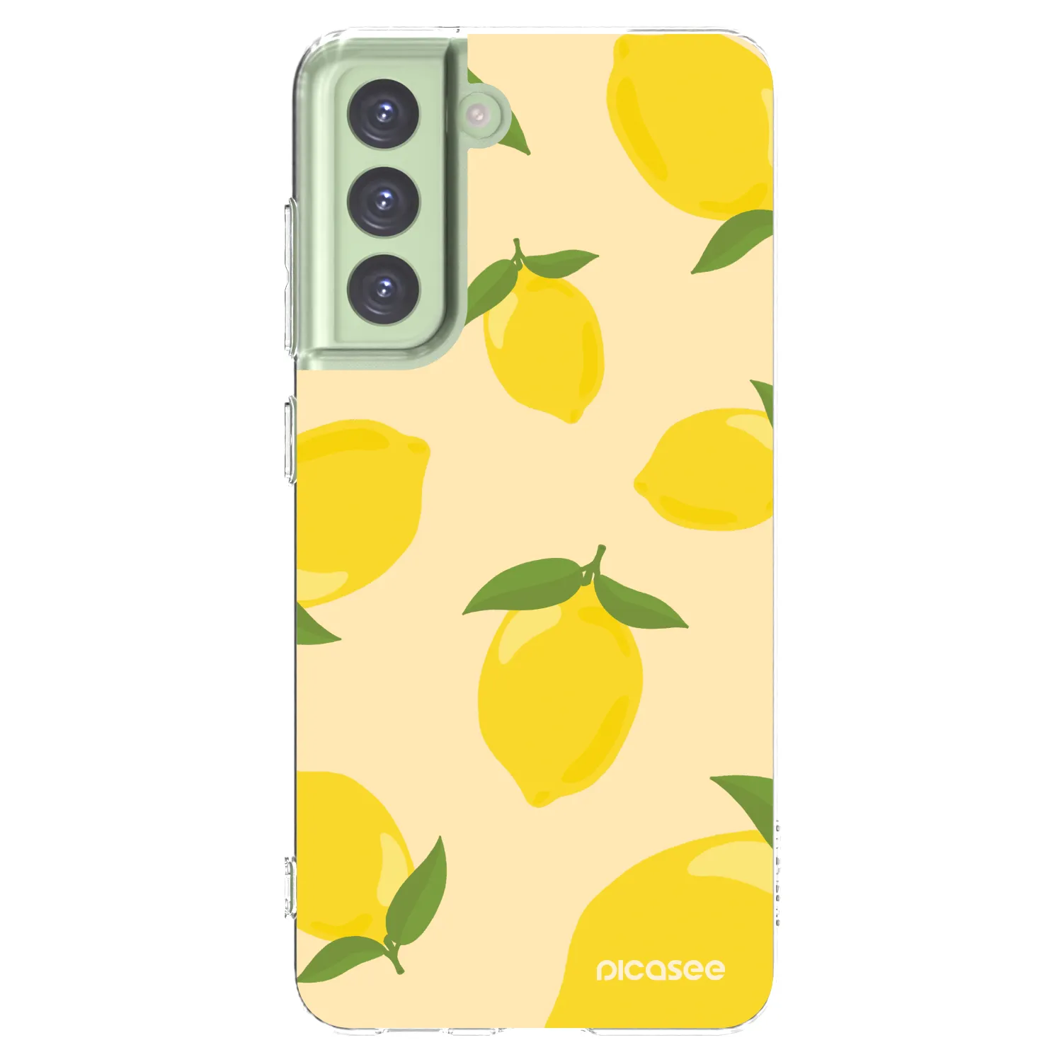 Picasee átlátszó szilikon tok az alábbi mobiltelefonokra Samsung Galaxy S21 FE 5G - Limoncella