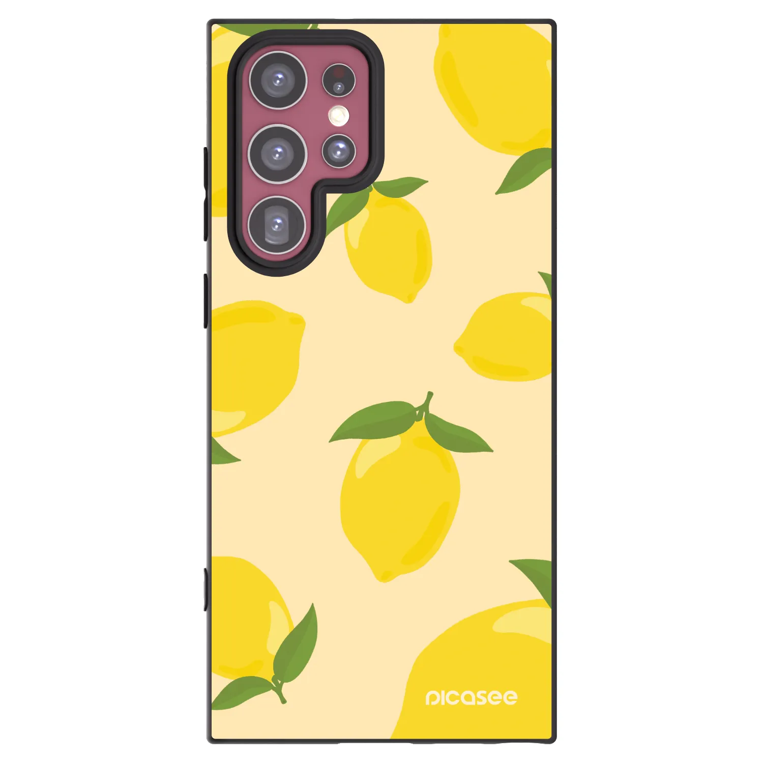 Picasee fekete szilikon tok az alábbi mobiltelefonokra Samsung Galaxy S22 Ultra 5G - Limoncella