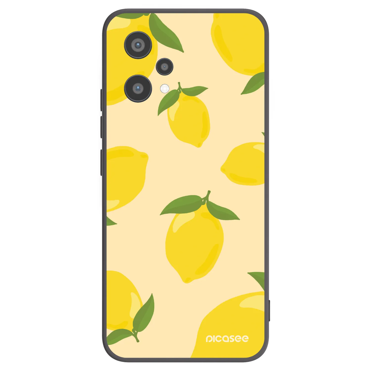 Picasee fekete szilikon tok az alábbi mobiltelefonokra Realme 9 Pro 5G - Limoncella