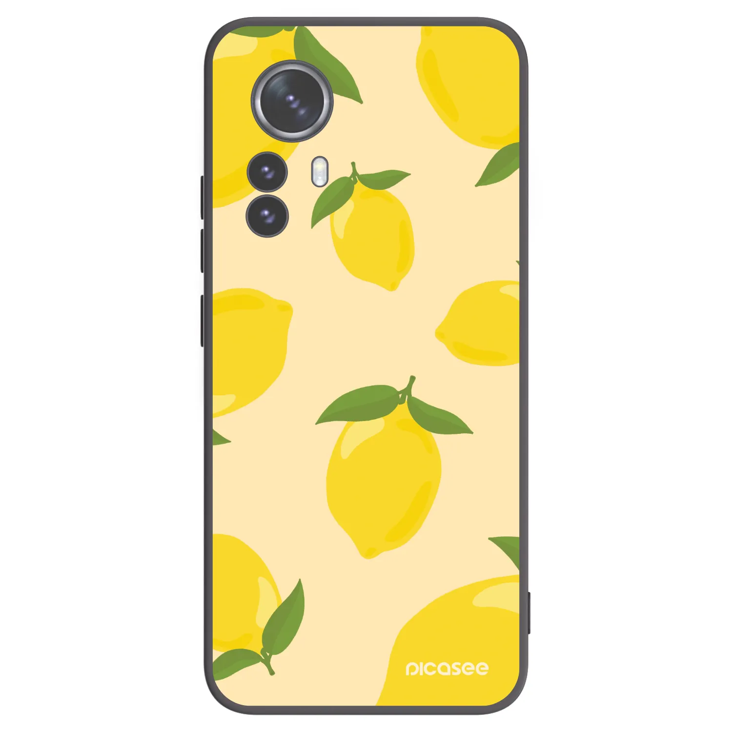 Picasee fekete szilikon tok az alábbi mobiltelefonokra Xiaomi 12 Pro - Limoncella