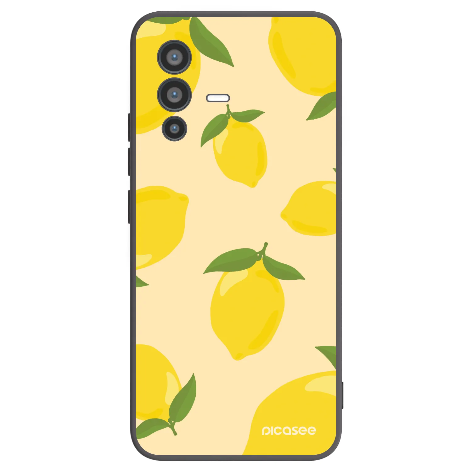 Picasee fekete szilikon tok az alábbi mobiltelefonokra Vivo V23 5G - Limoncella