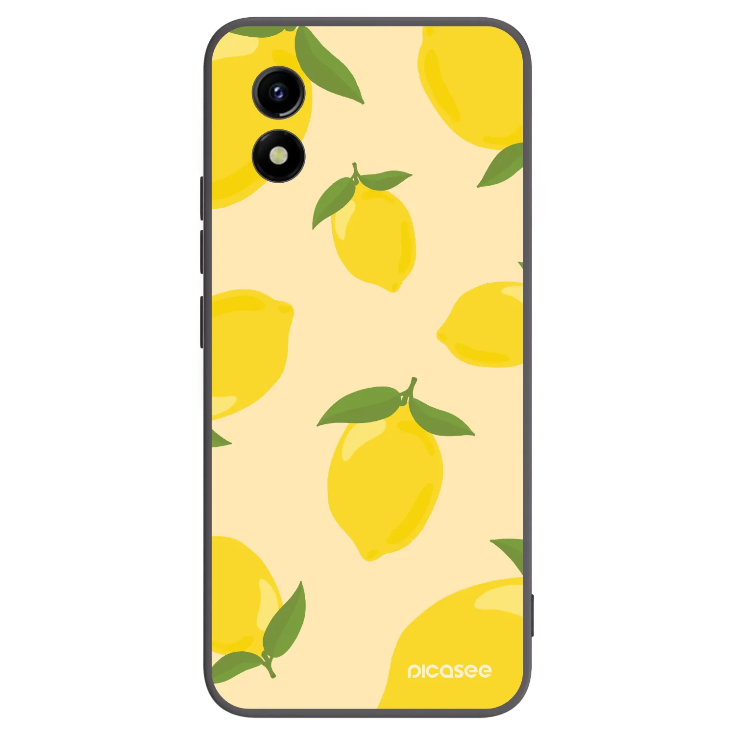Picasee fekete szilikon tok az alábbi mobiltelefonokra Vivo Y01 - Limoncella