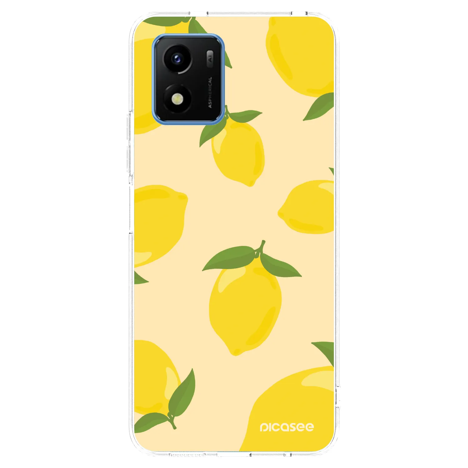 Picasee átlátszó szilikon tok az alábbi mobiltelefonokra Vivo Y01 - Limoncella