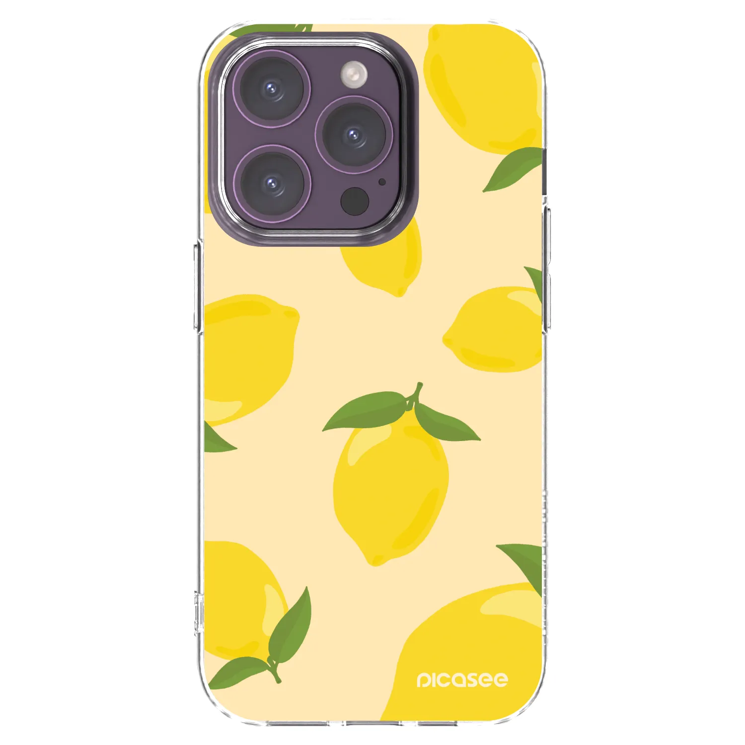Picasee átlátszó szilikon tok az alábbi mobiltelefonokra Apple iPhone 14 Pro - Limoncella