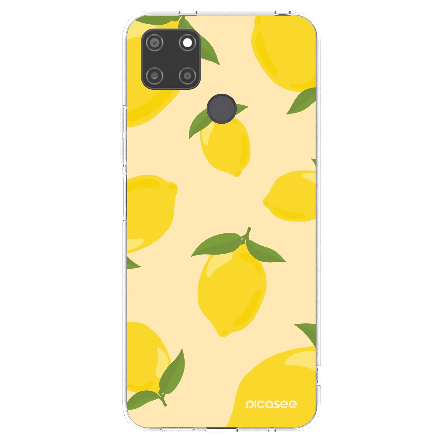 Picasee átlátszó szilikon tok az alábbi mobiltelefonokra Realme C21Y - Limoncella